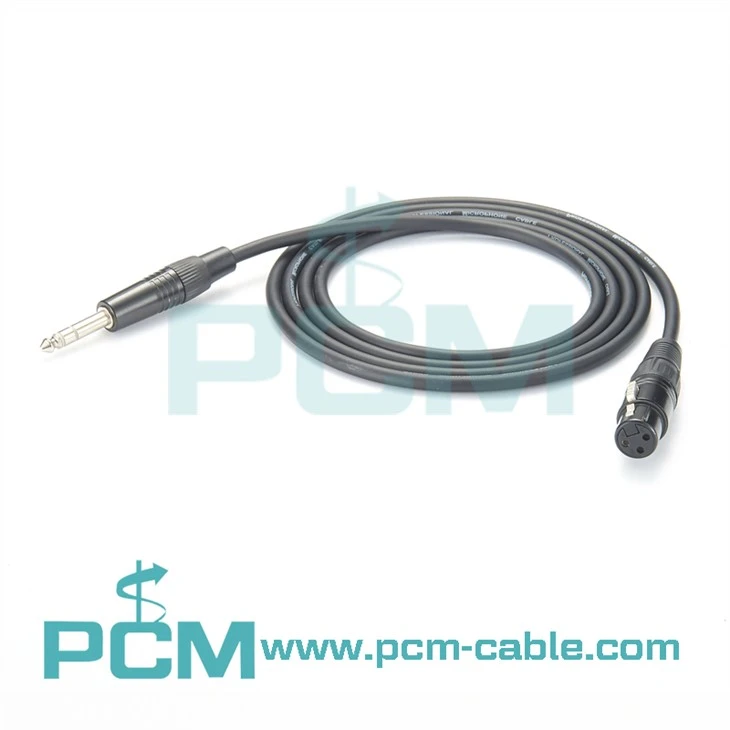 Mikrofono kabelis XLR prie 1/4 colio TRS lizdo