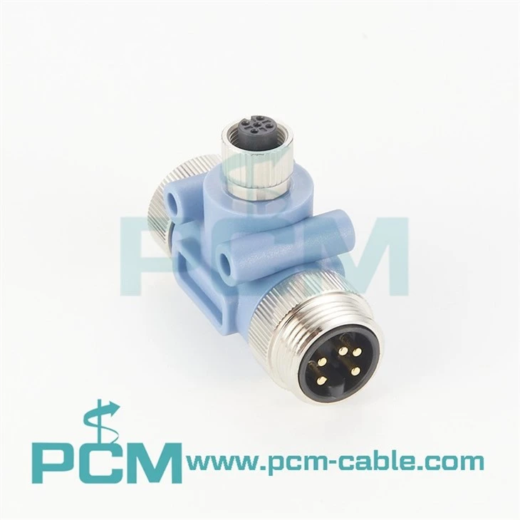 NMEA 2000 Micro drop line to Mini trunk Tee connector