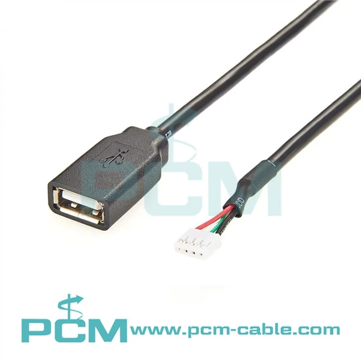 USB lizdas prie JST Molex jungties kabelis