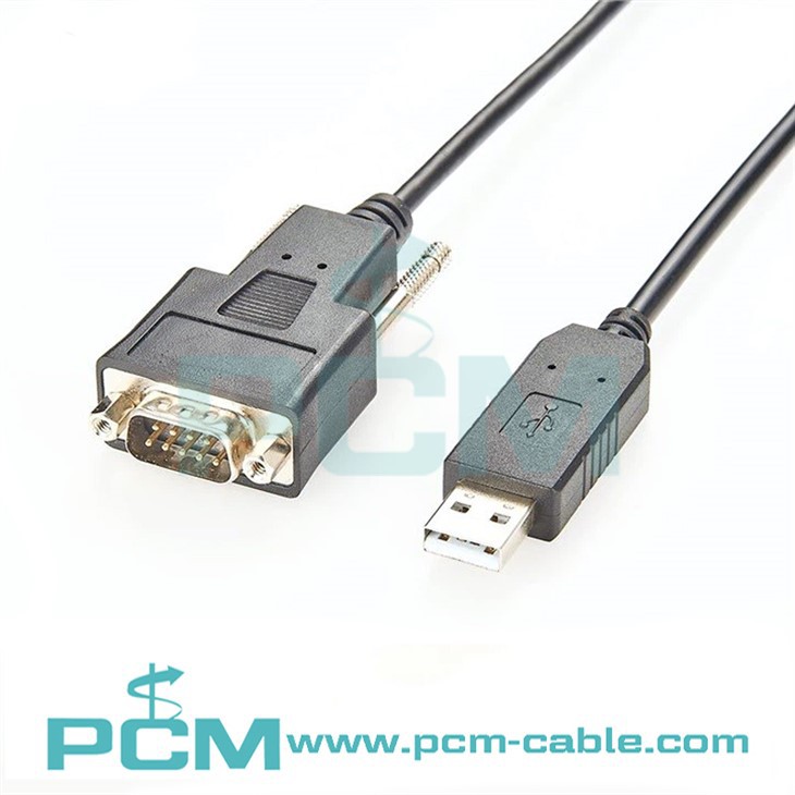 USB prie RS232 kabelis W įterptosios elektronikos DB9M jungtis su FTDI