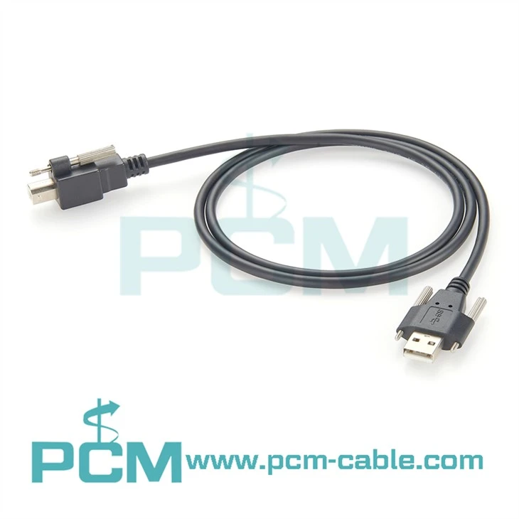 Screw Lock USB 2.0 Hi-Speed A to B Device Cables High Accuracy 3D scanning Camera Cable
