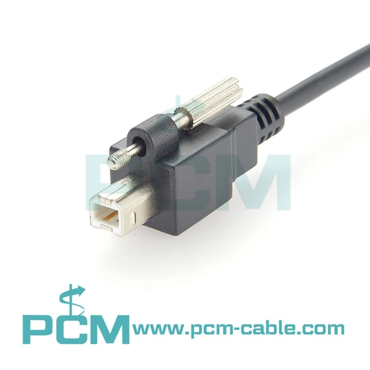 Machine Vision Industrial Scanner Cable USB 2.0 Cable Screw Lock Cable