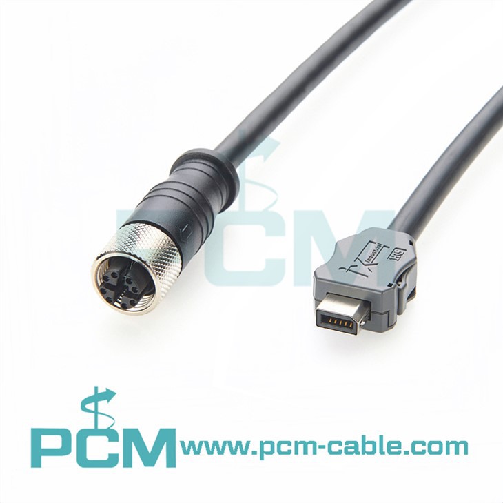 IX - M12 X - kodas Moteris CAT6A kabelis 10Gbps Ekraninis IP67, skirtas pramoninei automatizavimui