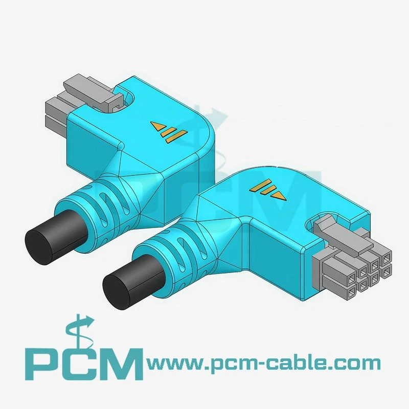 8-pin Micro-Fit 90 degree angled overmolded cable
