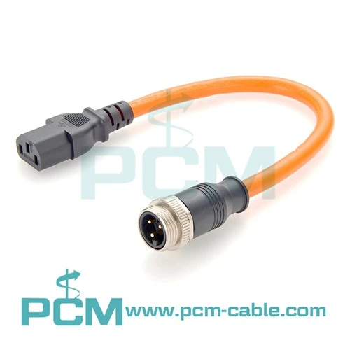 7/8" apvali jungtis prie IEC C13 maitinimo laido