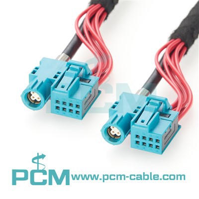 HSD duomenys ir maitinimo kabelio rinkinys HSD 4+8 PIN jungtis