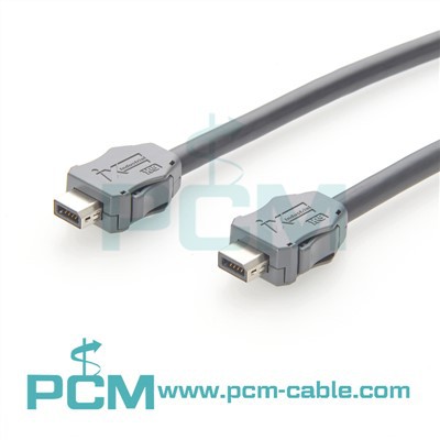 „IX“ raktas į „Ix“. Pagrindinė pramonės kategorija 6A Ethernet kabelis