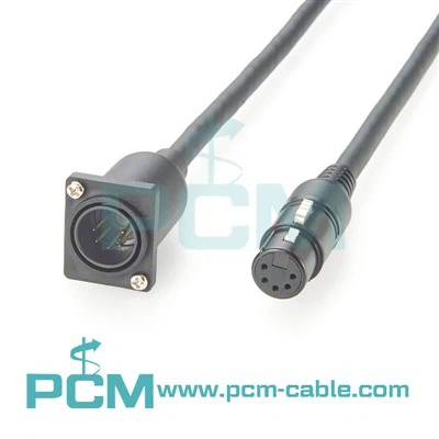 Skydo kalnas DMX patinas 5- PIN pratęsimo kabelis Patinas iki patelės