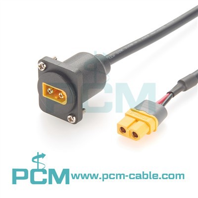 XT60 D tipo skydelio tvirtinimo prailginimo kabelis