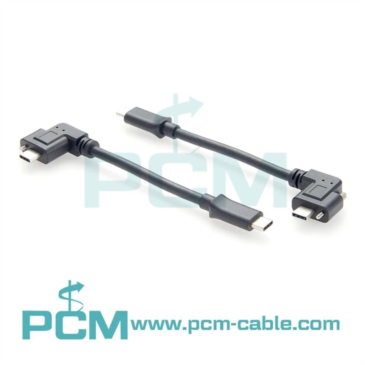 USB-C to C, Single Screw Locking, 1m, 20Gbps 100W (20V 5A)