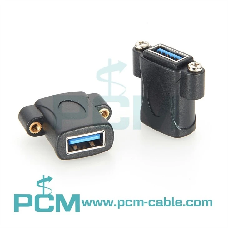 USB 3.0 panel mount connector